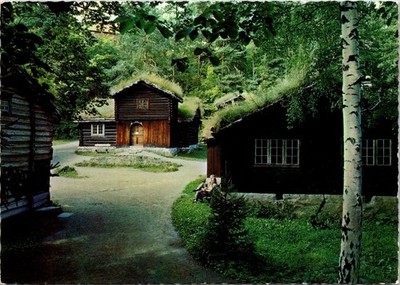 Norway Postcard   Norsk Folkemuseum Østerdal Farmstead   Mittet