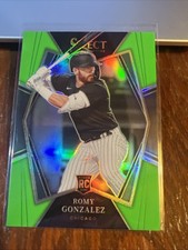 Romy Gonzalez 2022 Panini Select Premier Level Neon Green Prizm Rookie RC /99
