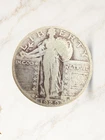 1929 US UNITED STATES Standing Liberty Silver Quarter Dollar 25 Cent Coin #5791