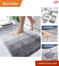 OLANLY Bathroom Rugs Mat 30x20 Extra Soft Absorbent Microfiber Bath Rugs