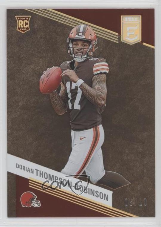 2023 Panini Donruss Elite Rookies Gold 5/10 Dorian Thompson-Robinson #136 rf2