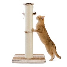 38" Tall Heavy Duty Cat Scratching Post Sturdy Sisal Scratcher for Indoor Cats
