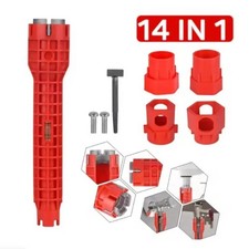 14 in 1 Sink Faucet Repair Wrench Multi Tool Plumbing Installer Tool Kit