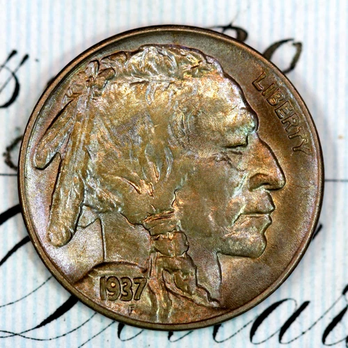 * 1937-S * SOLID+ GEM BU MS BUFFALO NICKEL * FROM ORIGINAL COLLECTION