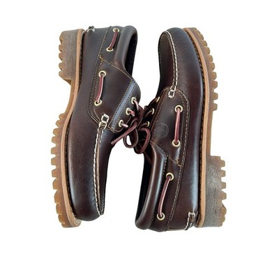 Timberland 3-Eye Classic Lug ブラウン TB030003 214 Timberland Authentics 3 Eye Classic Lug Brown Full