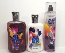 Bath Body Works Wild Berry Tulips New Sealed Shower Gel Lotion 70 Fragrance Mist