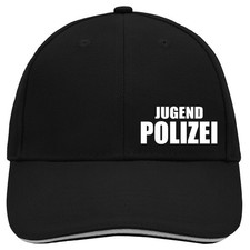 Cappy Mütze Jugend Polizei Schriftzug Geschenkidee Jugend Polizei Geschenk Präse