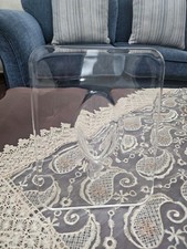 Portafiori singolo in plastica trasparente - altezza 19 cm - design elegante