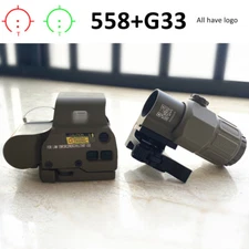 Sight HHS holographic Combination 558 Sight G33 Magnifying Glass Clone have logo