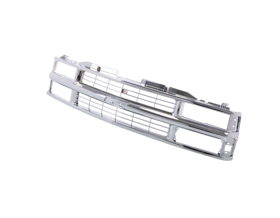 Chrome Grille w/Chromed Insert For 94-99 Chevy C/K Pickup Suburban Tahoe Blazer — 第 3/4 张图片