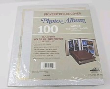 Vintage Pioneer Deluxe White Alligator Cover 100 Photo Album TR-100, NEW SEALED