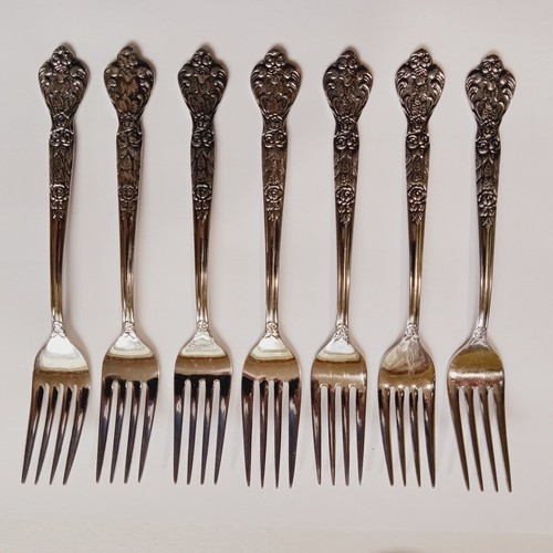 7 Versailles Stainless 6.5 salad Forks By Msi Flatware Japan