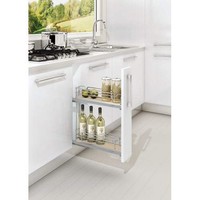 Rev-a-shelf 5322-bcsc-5-mp 5322 Series 6.25 Wide Two Tier Pull Out Base Organiz on sale Rev-a-shelf 5322-bcsc-5-mp 5322 Series 6.25 Wide Two Tier Pull Out Base Organiz on sale