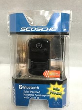NEW SCOSCHE CBHSOLR2 Solar Powered Bluetooth Speakerphone with Caller ID