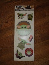Disney Star Wars Mandalorian Wall Decals 7pc Made in USA; baby yoda New