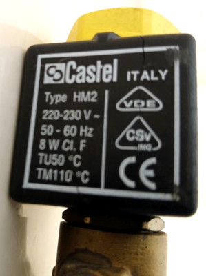 CASTEL ITALY TYPE HM2 220V-230V TU50C TM110C SOLENOID VALVE | eBay