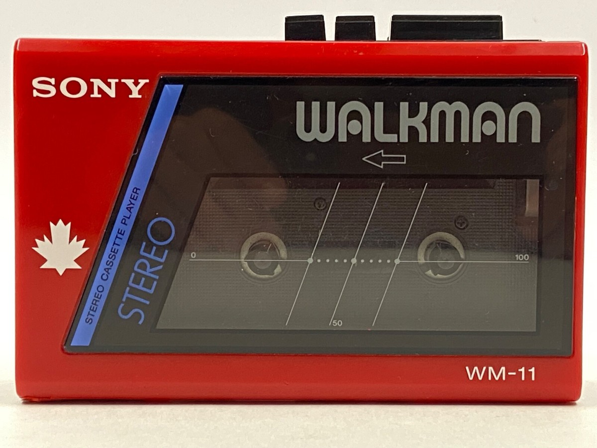 Sony Walkman WM-11 Rare Red Canadian Maple Leaf. Works Great