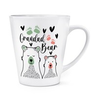 GroßVater BäR 341Ml Latte Becher Tasse Vatertag Best Opa Papa Liebe Geburtstag