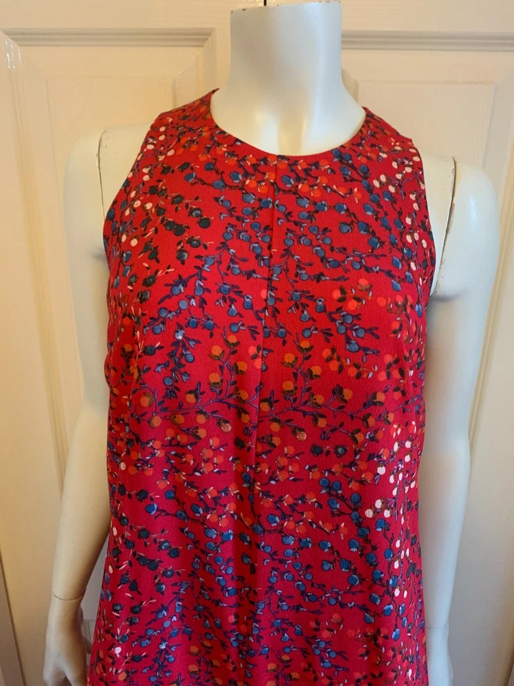 French Connection Red Print Culotte Jumpsuit UK 6 - Image 3 of 4