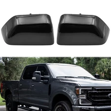 Pair Exterior Door Tow Mirror Cap Cover For Ford F250 F350 Super Duty 2017-2024