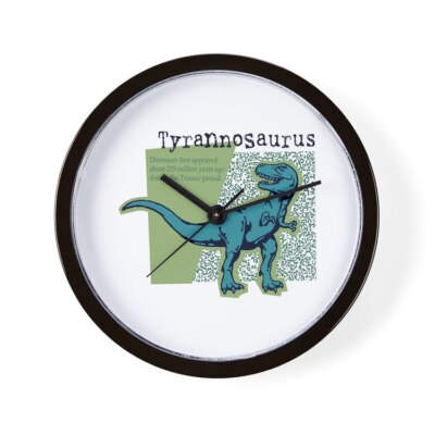 CafePress Tyrannosaurus 10'' Wall Clock (202743633)