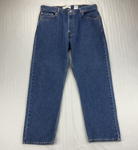 Levis Mens 505 Jeans 34x28 Blue Regular 