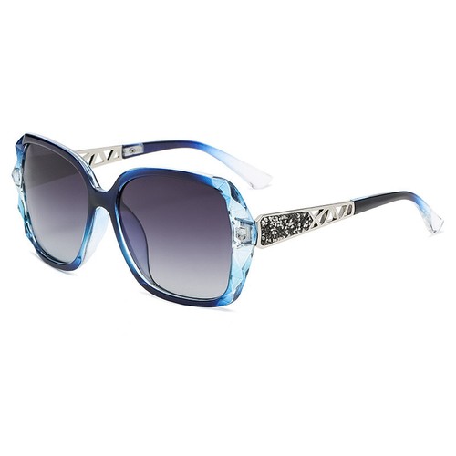 Polarized Oversized Square Fashion Sunglasses for Women Large Sparkling Frame - 第 14/16 張圖片