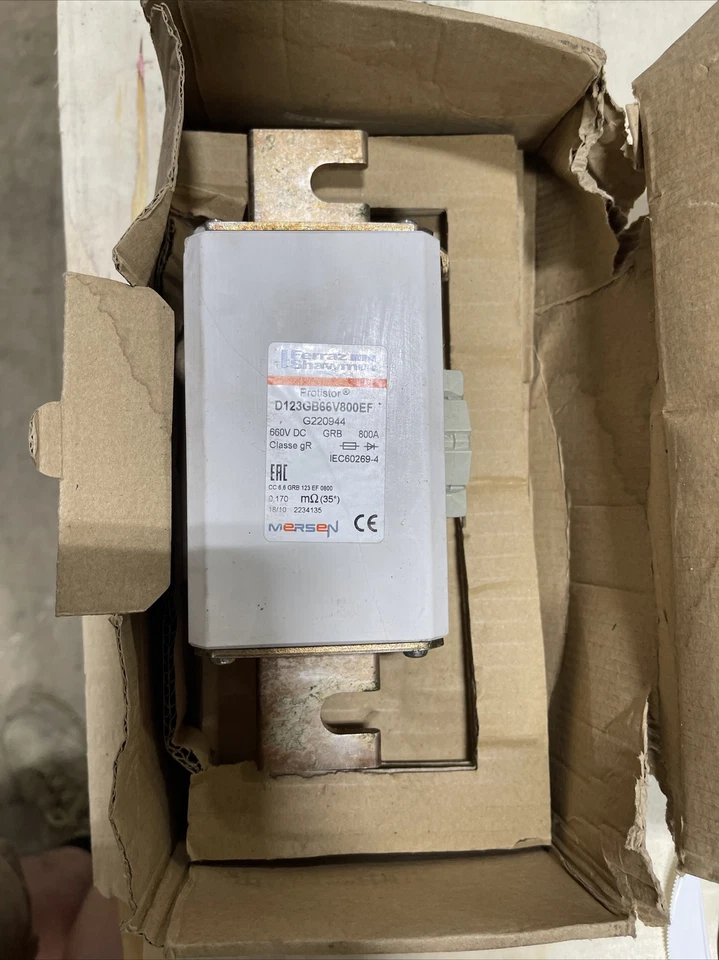 PROGRESS RAIL CATERPILLAR FERRAZ MERSEN Protistor D123GB66V800EF 800 AMP 660  - Image 4 of 4