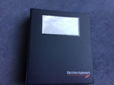 British Airways Concorde Elevon Ruder Notizen Feile 2 Original Selten