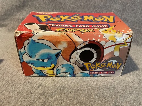 Vintage WOTC Pokemon Sammelkartenspiel Kartenbox Aufbewahrungsboxen Paar zwei - Bild 2 von 13