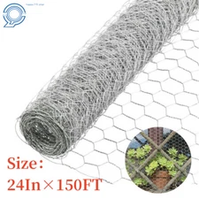 High Quality 2" Holes 24"×150' Galvanized Poultry Net Metal Fencing Chicken Wire