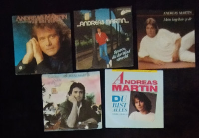 SB102: 5x Andreas Martin 7'' Singles VG VG+ Sammlung Jukebox Party Schlager