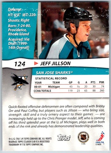 Cartes de base de hockey Topps Stadium Club 2001-02 - à choisir dans la liste - Photo 47 sur 75
