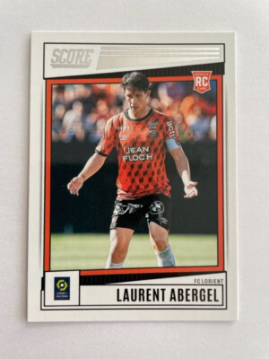 Carte Panini Score Ligue 1 2024 – Red Swirl Abergel (Lorient) #27 – 12/30 RARE