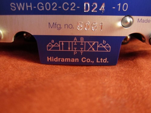 Hidraman Hydraulic Solenoid Valve SWH-G02-C2-D24-10 - Bild 3 von 4
