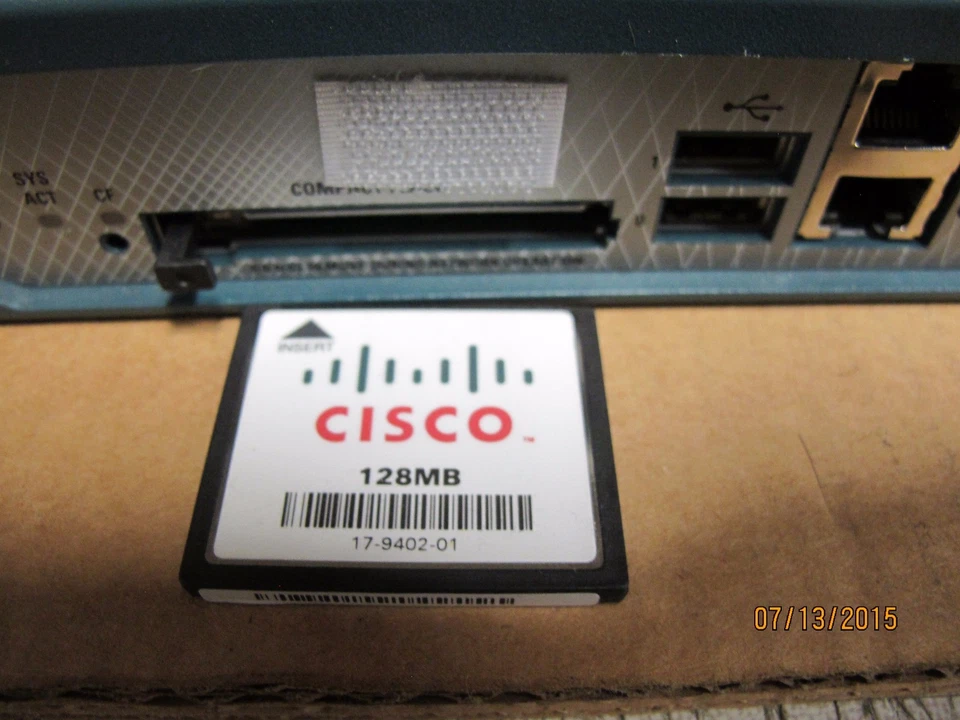 Cisco 2811 Integrated Services Router v10 128mb card HWIC1DSUT1 - Image 2 of 4