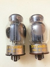 Tungsol/Sylvania 6550 Solid Grey Plate NOS Tested Excellent Matched Pair