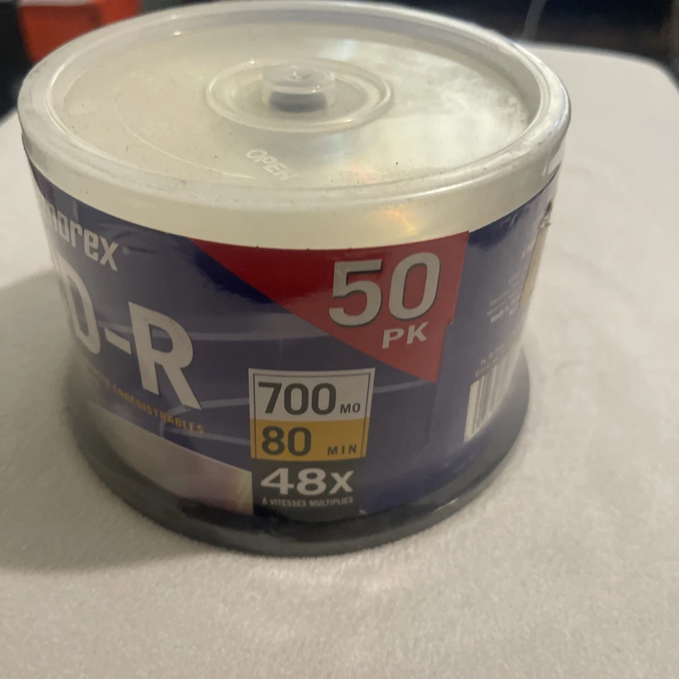 MEMOREX & TDK Music CD-R 50 PK pack Spindle 48X 700MB 80 Minute Blank CDs New - Image 3 of 4