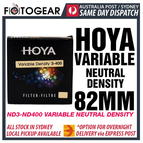 Genuine HOYA Variable ND3-400 Neutral Density ND ND400 NDx400 82MM EXPRESS POST