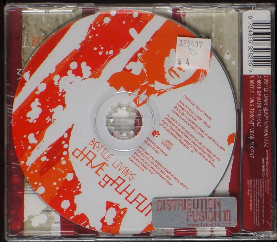 Dave Gahan - Bottle Living (single) - CD [11] UK SEALED Foto 2 de 3