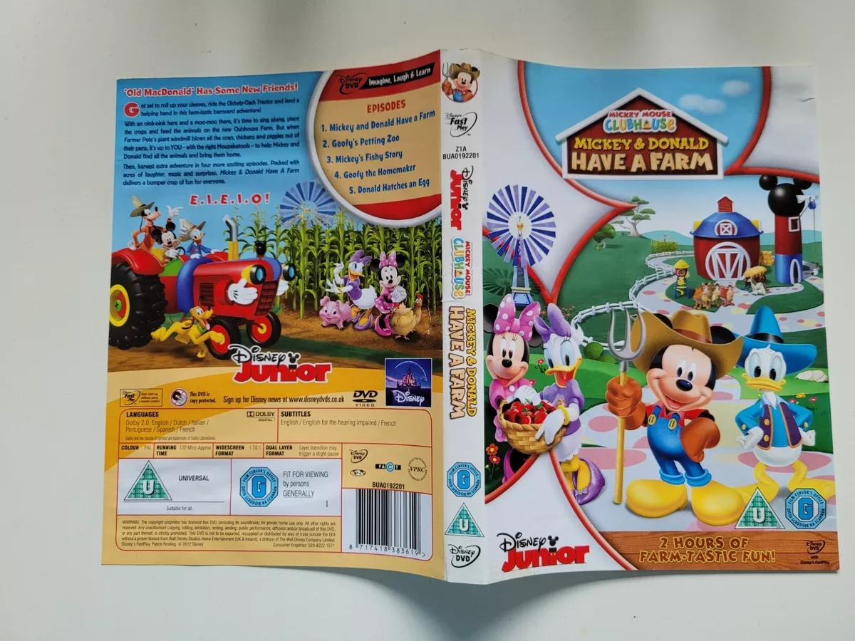 DVD Disney mickey mouse clubhouse mickey & Donald have a farm ( COVER ONLY )