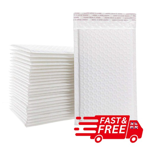 Waterproof padded mailers envelope 4 colours White Black Green Pink 4 Sizes - Picture 13 of 16
