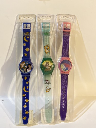 Vintage Disney Watch Lot New Jungle Book,Hunchback Of Notre Dame Sleeping Beauty