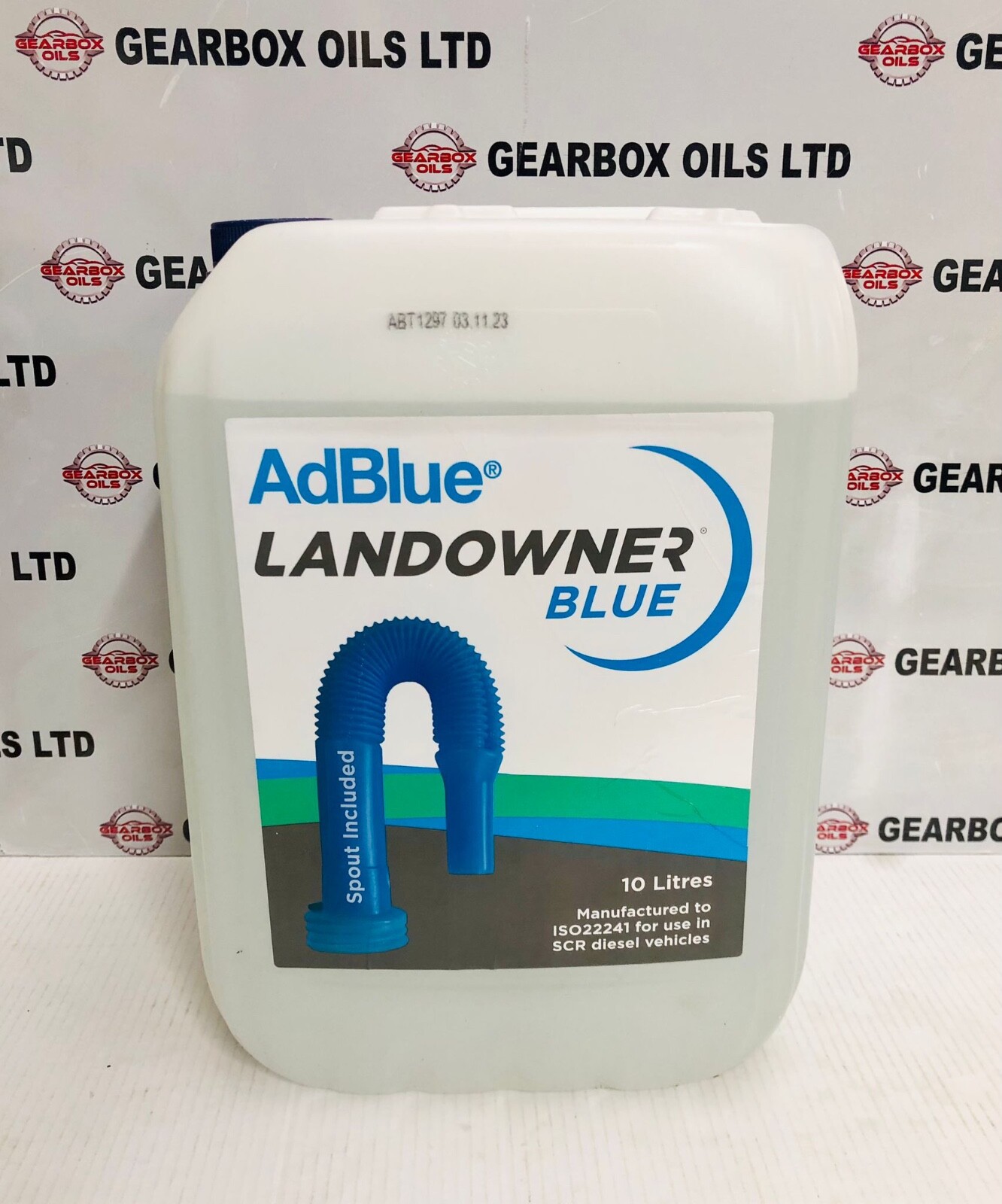 LANDOWNER BLUE ADBLUE DIESEL EXHAUST FLUID NON-TOXIC FOR ALL CARS WITH SPOUT 10L