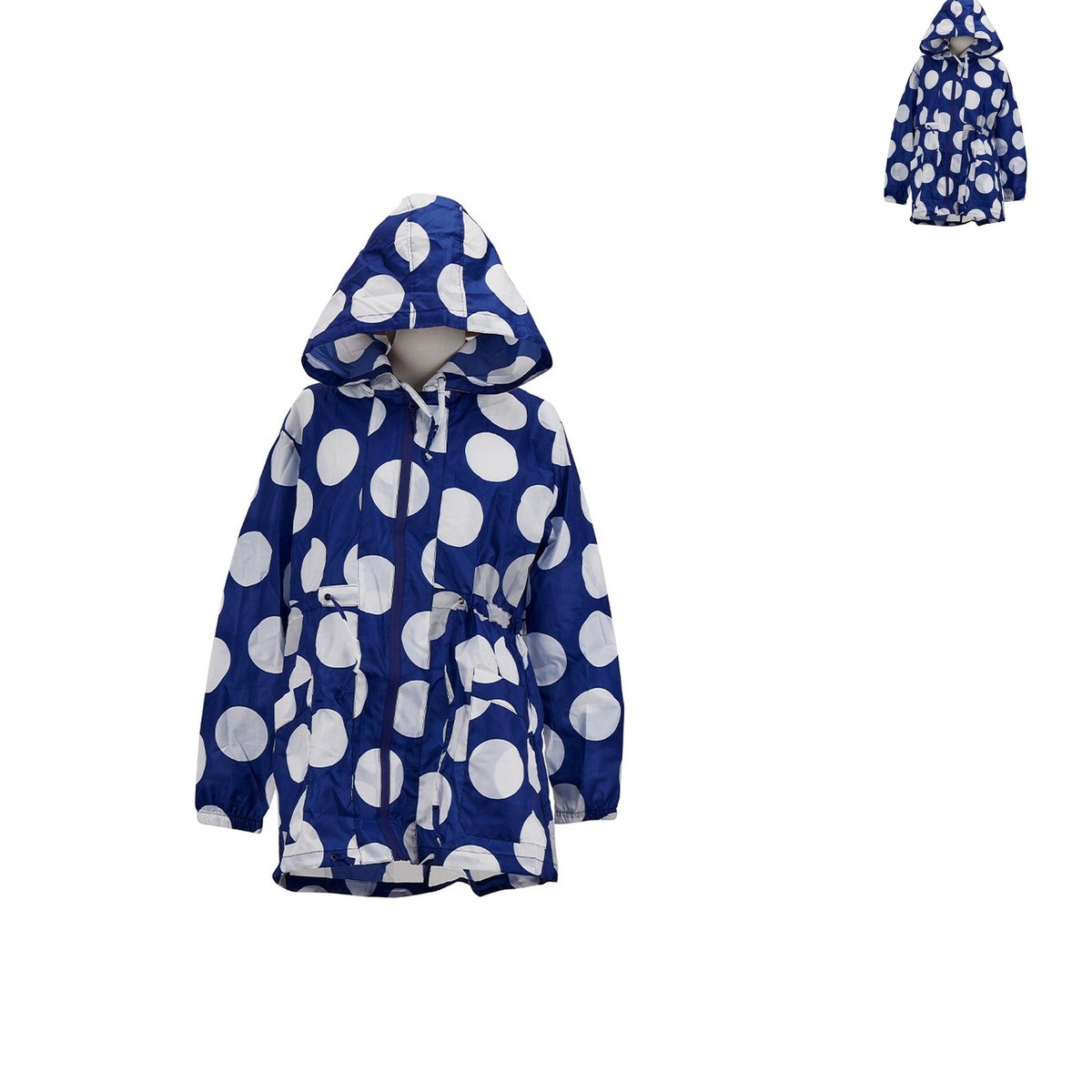 Annabel Trends Spray Jacket Navy Spot Australia