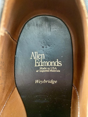 Allen Edmonds Weybridge 10 1/2 rahmengenäht premium Schuhe Herren Mode Leder - Bild 4 von 4