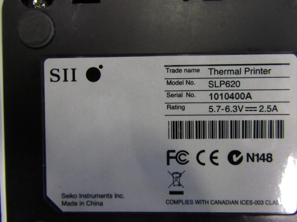 LOT OF 5 Seiko SII SLP 620 Smart Thermal Label Printer - Image 4 of 4