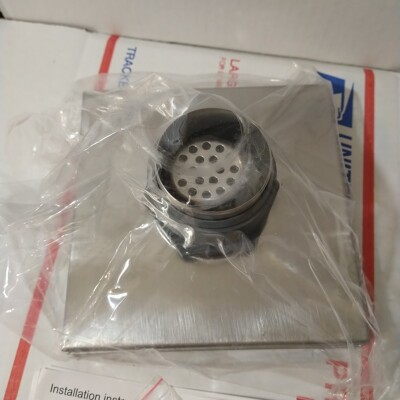 Sanipro Popular SUS304 SS316 Linear Floor Drain Quadrato Pattern Grate Rectangle Long Hair Strainer Bathroo Shower Drains