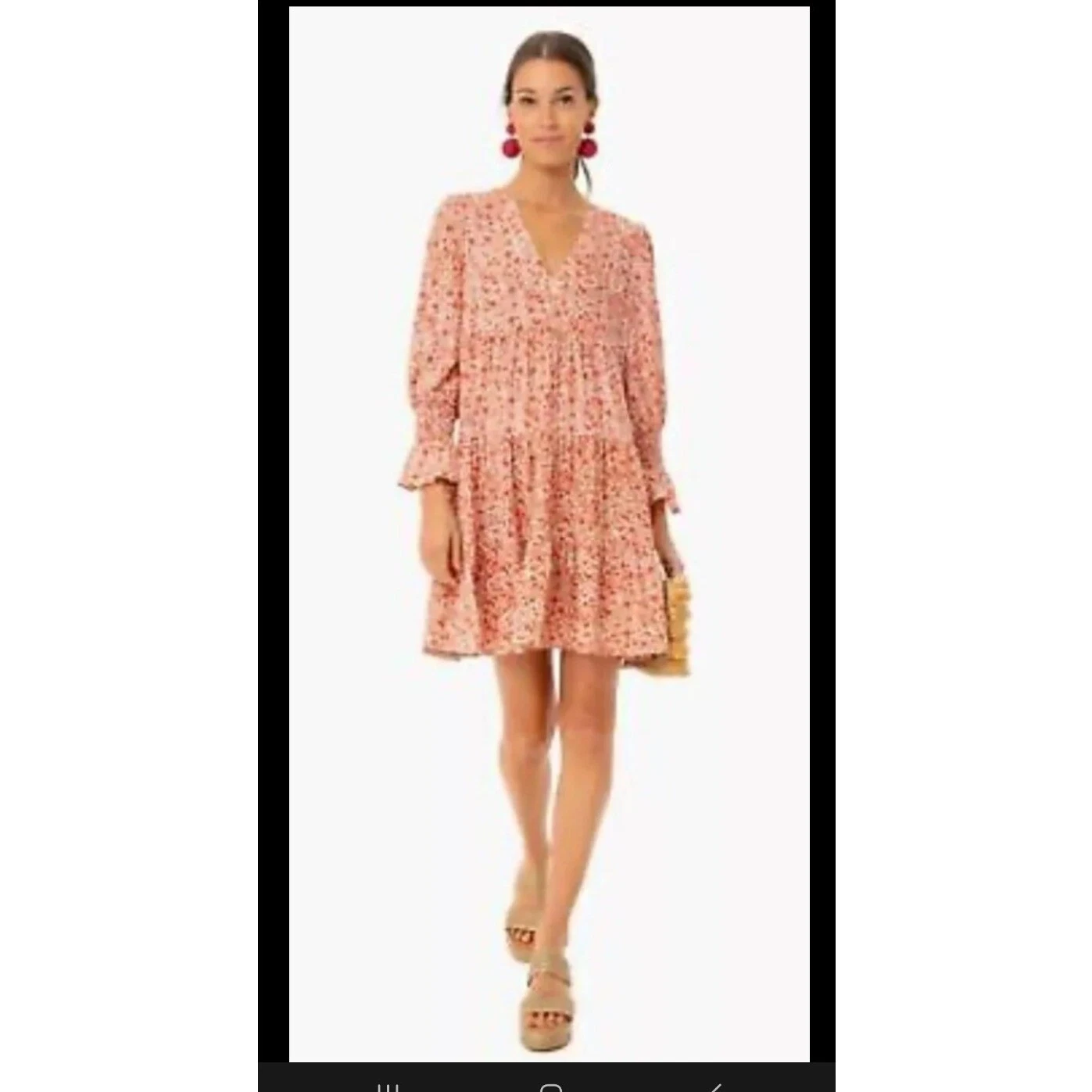 Tuckernuck Pomander Place Savannah Floreale Kenzo Mini Abito Donna XS Boho Ruffle