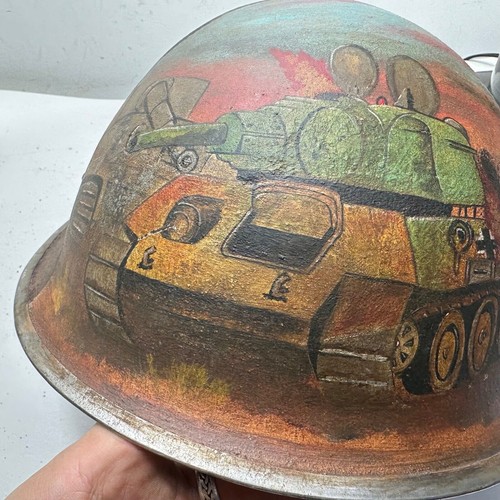 WW2 D-Day Commemorative Helmet - Original Mk3 British / Canadian Turtle helmet - Picture 8 of 12
